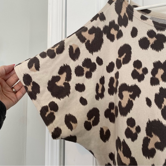 💋SOLD💋Bibi Women’s Animal Print Off the Shoulder Top Size XL - Picture 2 of 6
